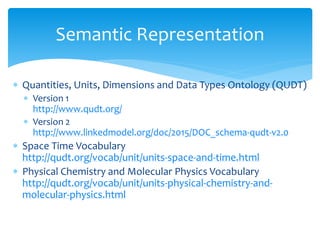 Semantic Representation
 