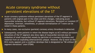 Acute coronary syndrome and myocardial infarction | PDF