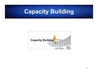 Capacity Building

20

 