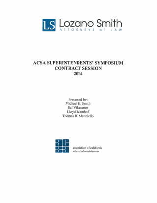 Acsa superintendent symposium contract session 2014