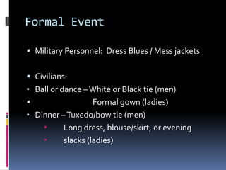 Acs ball etiquette class slides | PDF