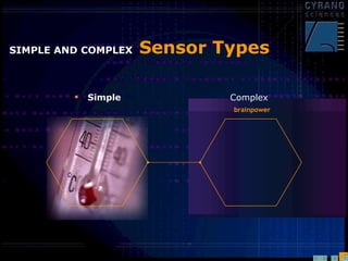 SIMPLE AND COMPLEX  Sensor Types Simple Complex brainpower 