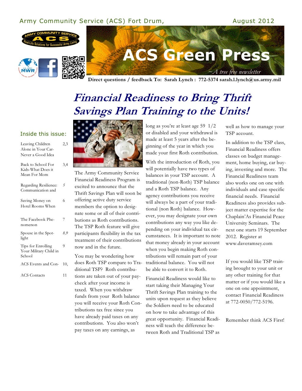 ACS Green Press August 2012