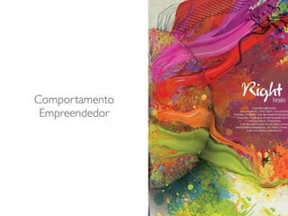Comportamento
Empreendedor
 