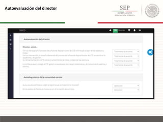 Autoevaluación del director
 