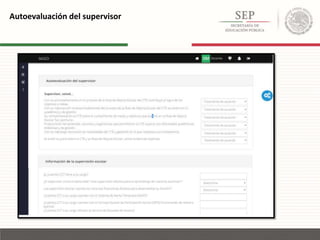 Autoevaluación del supervisor
 