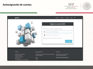 Autoasignación de cuentas
 