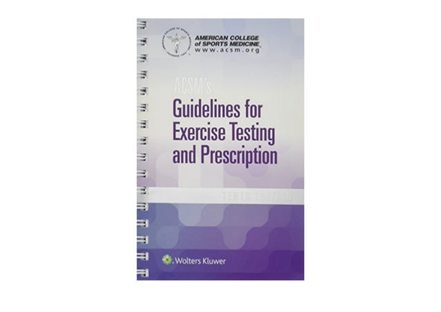 [PDF] ACSM s Guidelines for Exercise Testing and Prescription