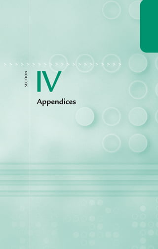 > > > > > > > > > > > > > > > > > > > > >
IV
SECTION
Appendices
LWBK119-3920G_AppA_273-291.qxd 11/18/08 4:56 AM Page 273 Aptara Inc.
 