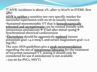 management of acute coronary syndrome | PPTX
