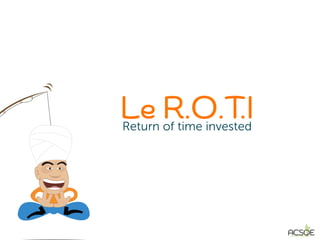 Le R.O.T.IReturn of time invested
 
