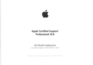 Apple Certified Support Professional 10.9