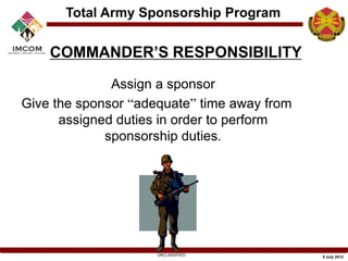 Army Community Service - Sponsorship Training | PPTX