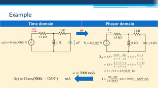 Example
Time domain

Phasor domain

 