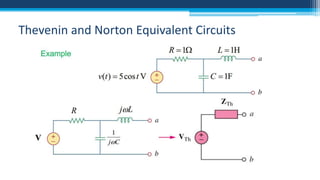 Thevenin and Norton Equivalent Circuits

 
