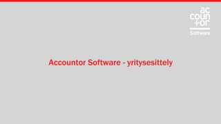 Accountor Software - yritysesittely
 