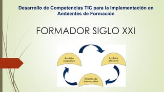 FORMADOR SIGLO XXI
Desarrollo de Competencias TIC para la Implementación en
Ambientes de Formación
 