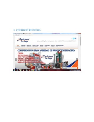 2. proveedores electrónicos.
 