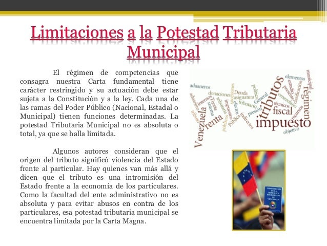 Potestad Tributaria Municipal, poder tributario