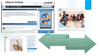Ventajas
•El contenido es muy aplicable.
•Cuenta con varias redes sociales
•Es escrito por un docente.
Desventajas
•El color y la temática tiende aburrir al
navegador.
•La estructura no está organizada y hace
que en una página se muestre todo el
contenido, en vez dividirlo en páginas.
 