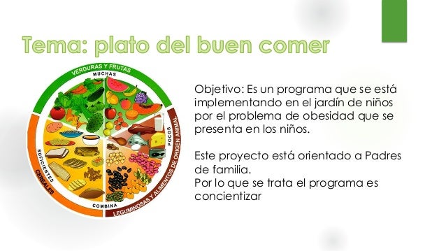 Objetivo Del Plato Del Buen Comer