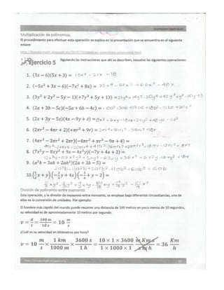 Actividad 4. Expresiones Algebraicas