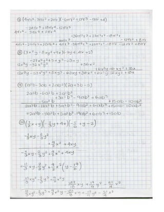Actividad 4. Expresiones Algebraicas
