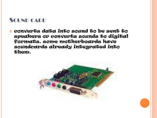 Sound Pack Computing parts of the computer | PPTX