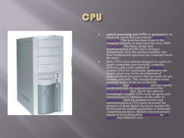 Computer Hardware | PPT