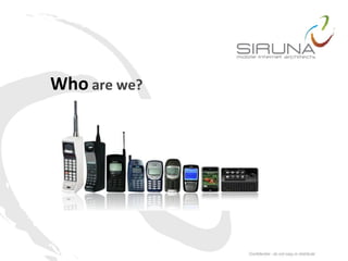 Who are we?
 