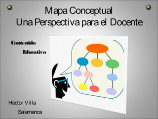 MapaConceptual
UnaPerspectivaparael Docente
Contenido
Educativo
Héctor Villa
Salamanca
 