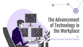 The Advancement
of Technology in
the Workplace
By:
Alexis Giovanni Valencia Medina
 