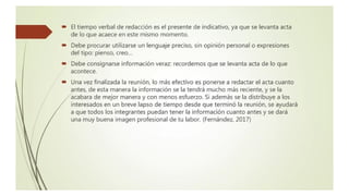 Acta.pptx partes, estructura, formato del Acta