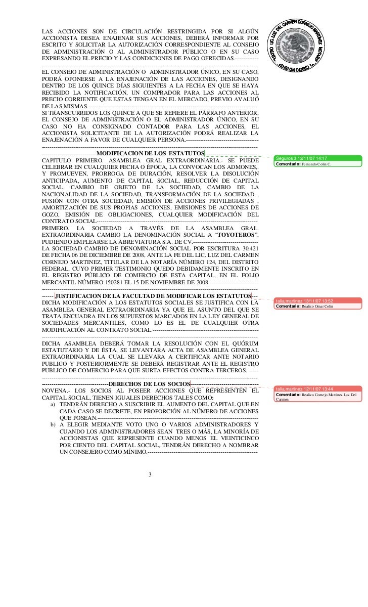 Ejemplo De Acta Constitutiva De Un Despacho Juridico Ejemplo Sencillo