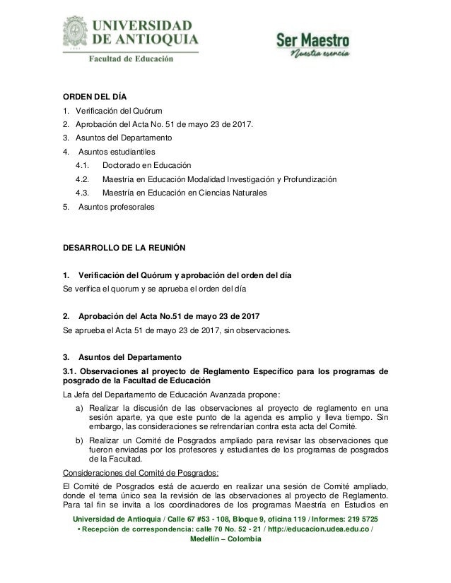 Acta 52 - 6 de junio de 2017