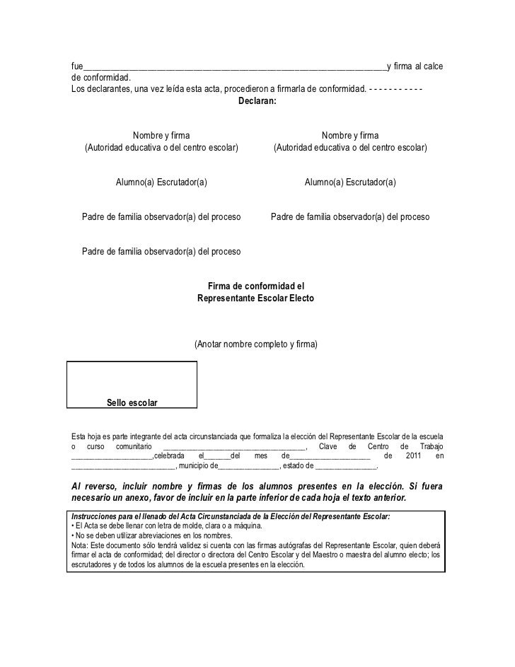 Acta circunstanciada 2011