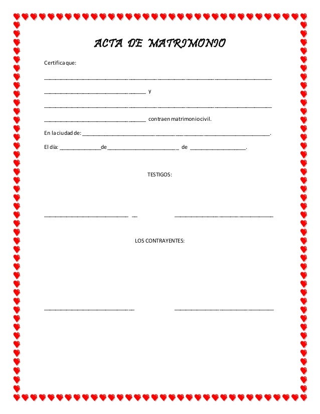 Certificado De Matrimonio Para Kermes | acta de matrimonio kermes Certificado De Matrimonio Para Kermes | acta de matrimonio kermes