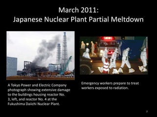 March 2011:Japanese Nuclear Plant Partial Meltdown <br />Emergency workers prepare to treat workers exposed to radiation. ...