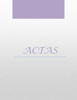 ACTAS

 