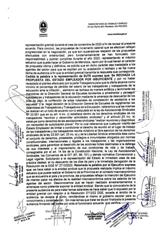 Esta es el acta paritaria de docentes y gobierno