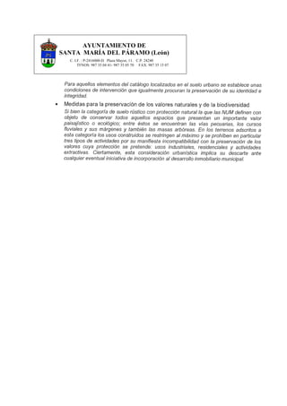 AYUNTAMIENTO DE
SANTA MARÍA DEL PÁRAMO (León)
C. I.F. : P-2416000-D Plaza Mayor, 11. C.P. 24240
TFNOS: 987 35 04 41- 987 35 05 70 FAX: 987 35 15 07
 