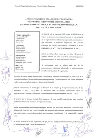 Acta preacuerdo convenio 6.3.2013