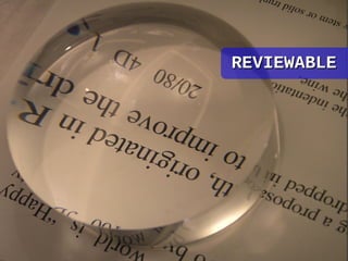 Review Ou Acts as Reviewable REVIEWABLE 