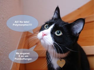Ali! No teto!  Polymorphic!!!! Me enganei.  É só um PomboRanger. 