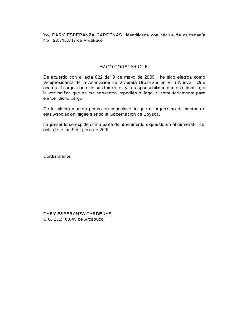 Actas cambio representante legal 2009 villa nueva