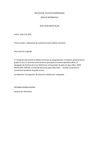Actas informatica | DOCX