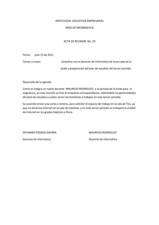 Actas informatica | DOCX