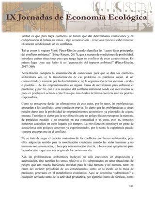 Actas IX Jornadas Economía Ecológica