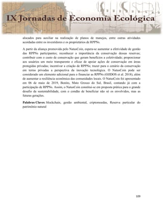 Actas IX Jornadas Economía Ecológica