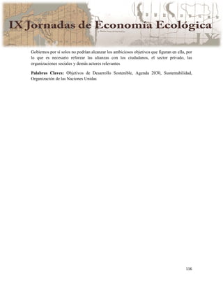 Actas IX Jornadas Economía Ecológica